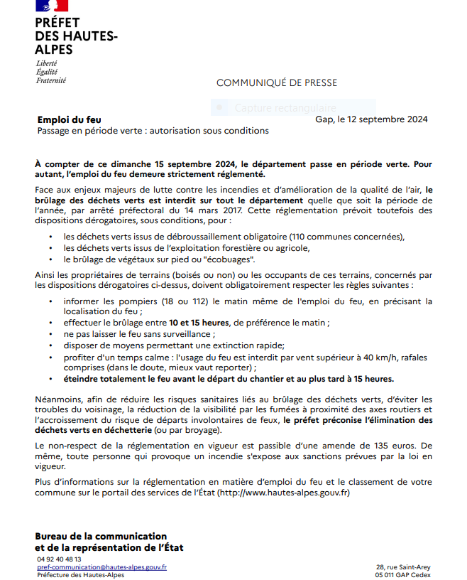 Emploi du feu 09 24